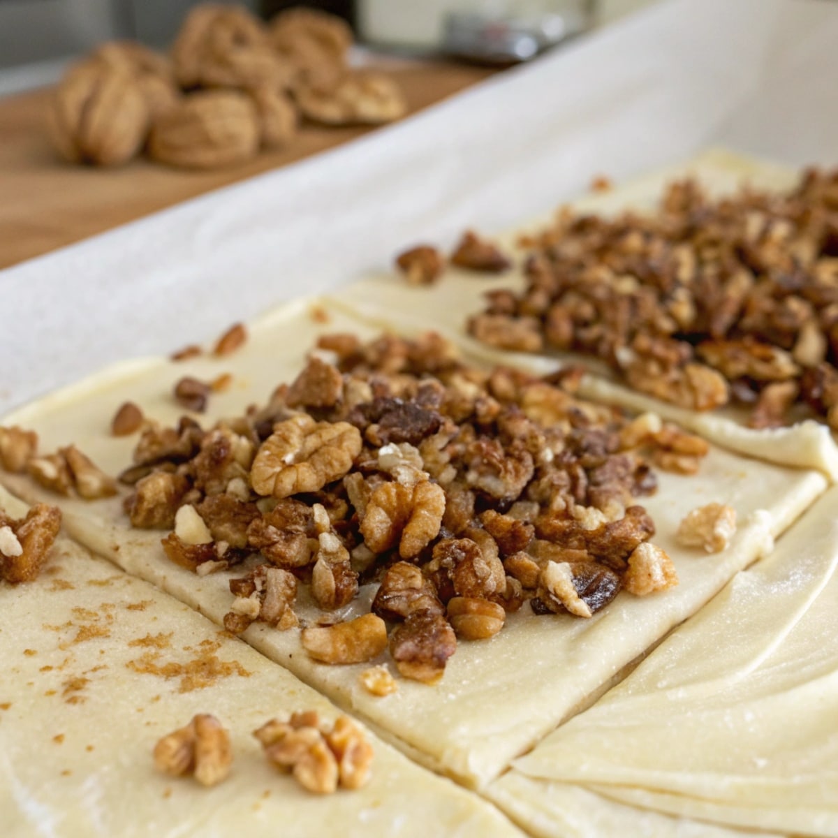 Serving Greek desserts baklava with honey and coffee