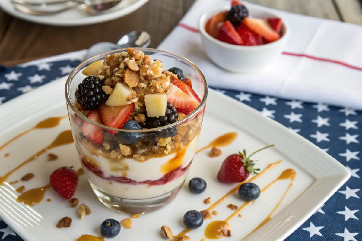 Modern Greek yogurt parfait showcasing Greek yogurt benefits